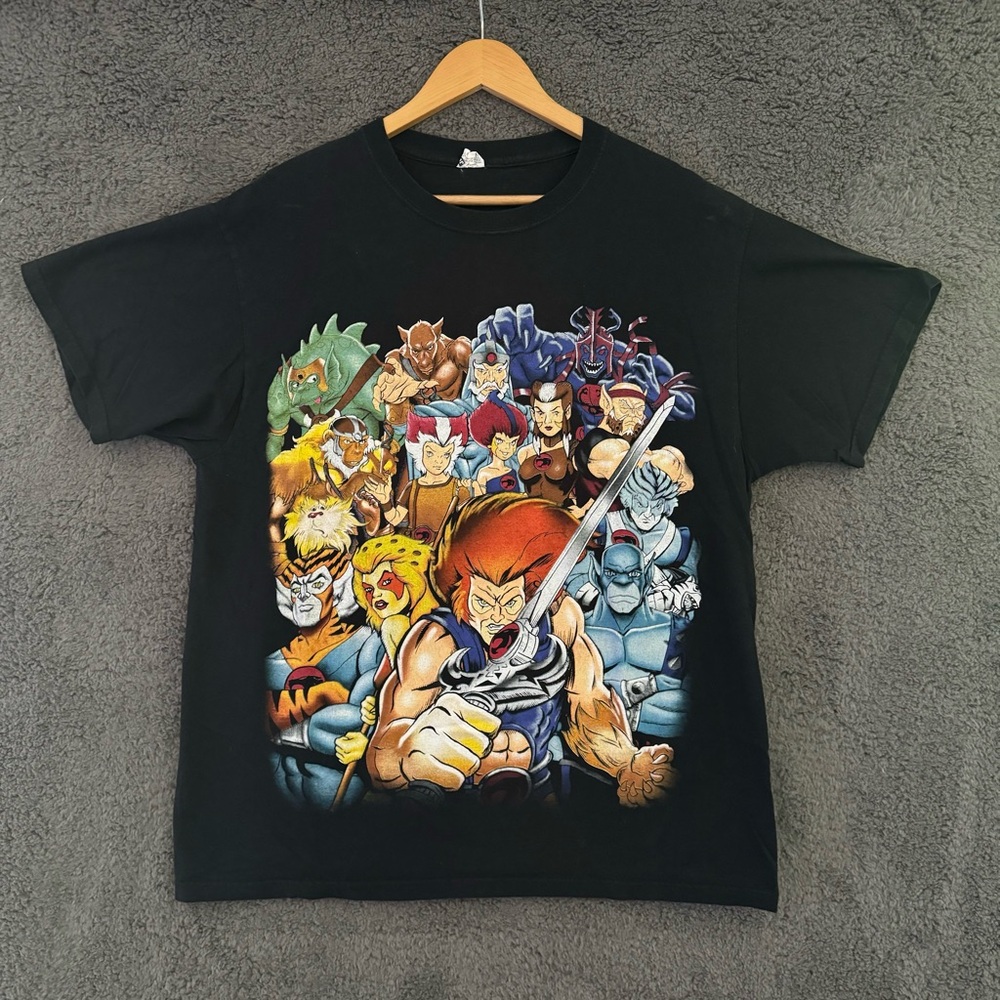 Vintage Y2K Thundercats Lion-O All Character Big Graphic Print Promo L